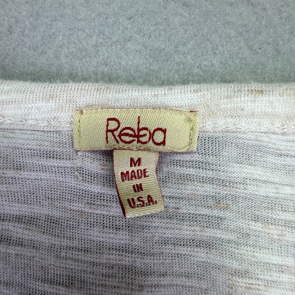 Reba Shirt Women's Medium Western‎ Country Star Lace Feathers Rhinestones Cream - Picture 3 of 7